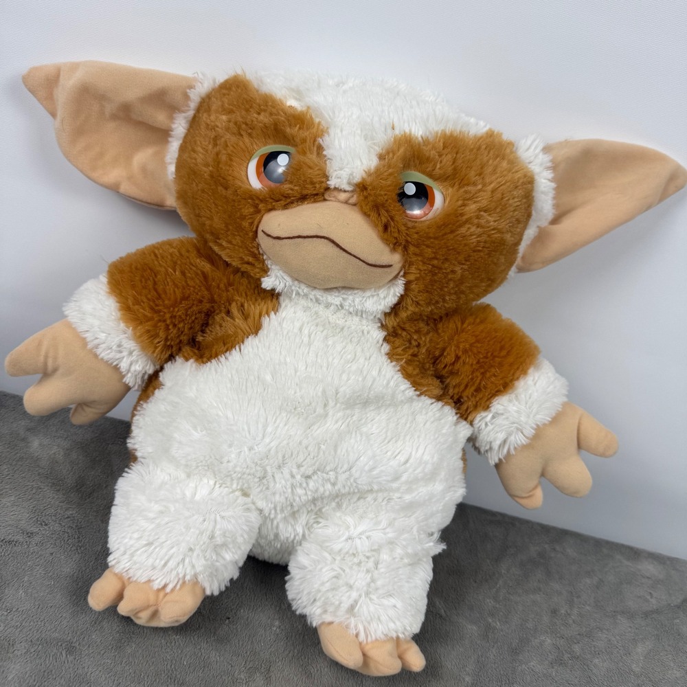 Gremlins Gizmo Plush Toy Unisex Large Brown White Excellent 12" Mogwai 359X001